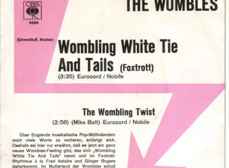 "7"", Single, Promo The Wombles - Wombling White Tie And Tails (Foxtrott)" ansehen