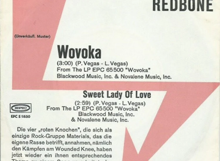 "7"", Single, Promo Redbone - Wovoka" ansehen