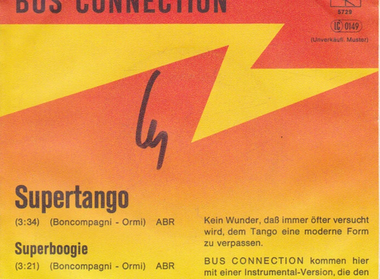 "7"", Single, Promo Bus Connection - Supertango" ansehen