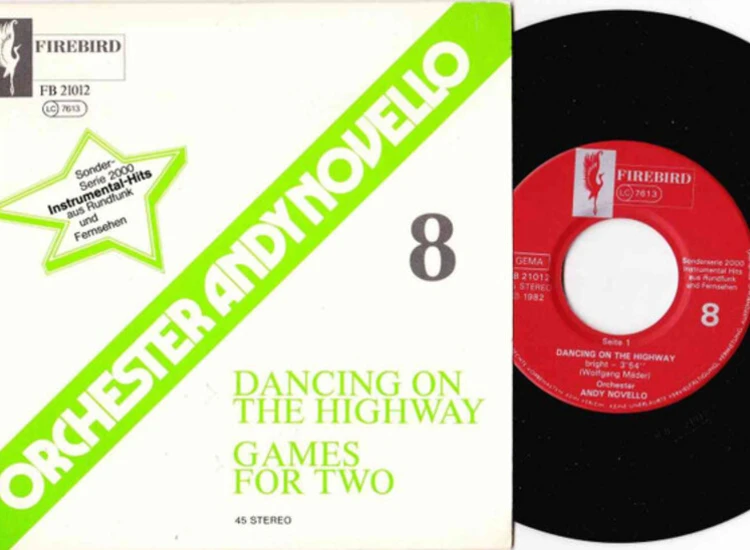 "7"", Single Orchester Andy Novello - Dancing On The Highway / Games For Two" ansehen