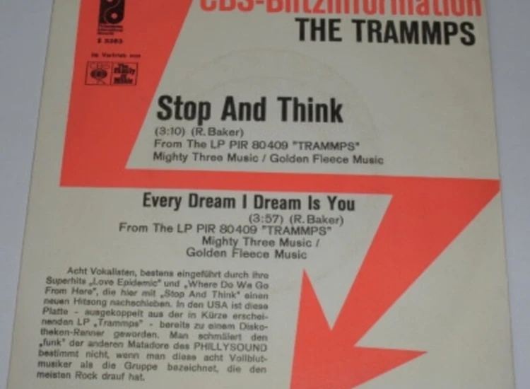 "7"", Single, Promo The Trammps - Stop And Think" ansehen