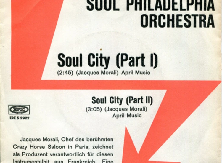 "7"", Single, Promo Soul Philadelphia Orchestra - Soul City" ansehen