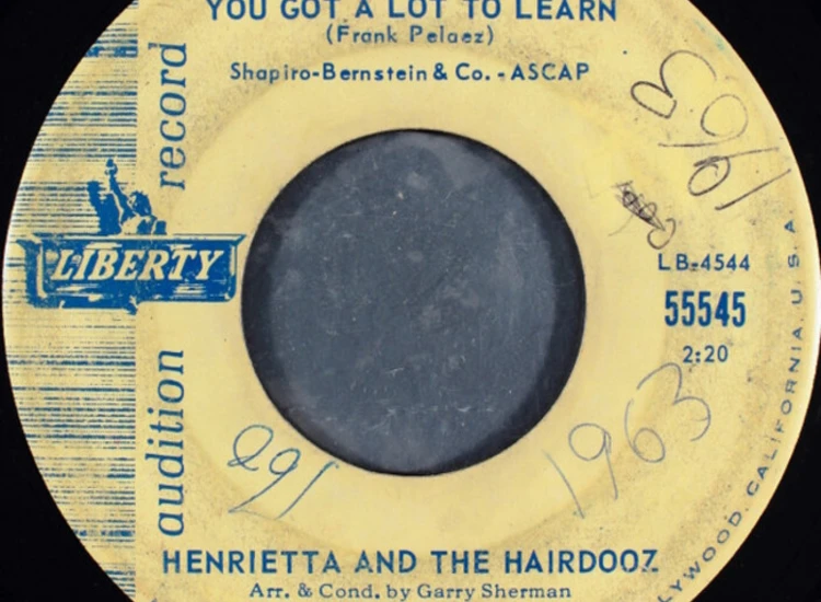 "7"", Single, Promo Henrietta And The Hairdooz - Slow Motion" ansehen