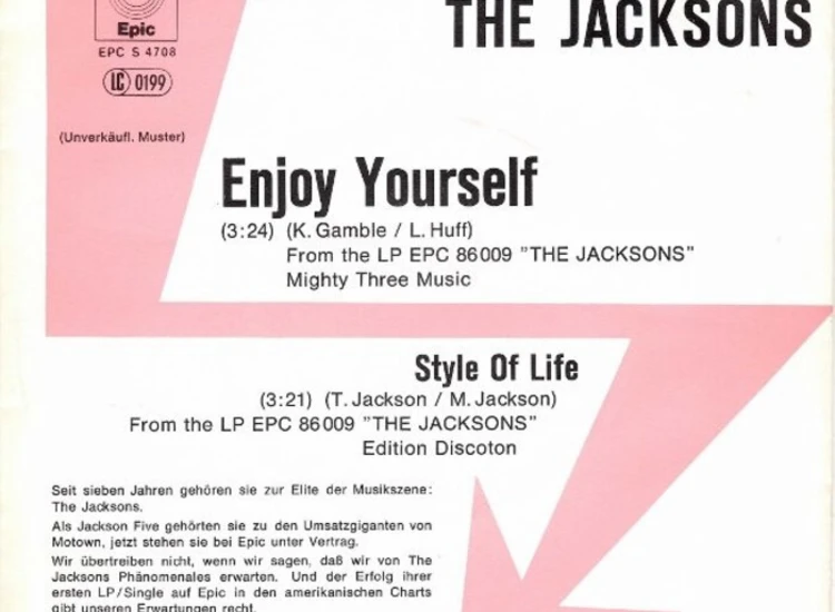 "7"", Single, Promo The Jacksons - Enjoy Yourself" ansehen