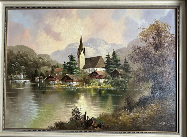 Ölgemälde Tegernsee Heinrich Hiller ansehen