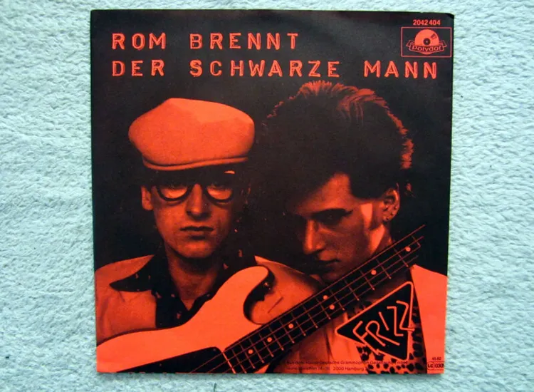 Single / FRIZZ / ROM BRENNT  / PROMO / RARITÄT / 1982 / ansehen