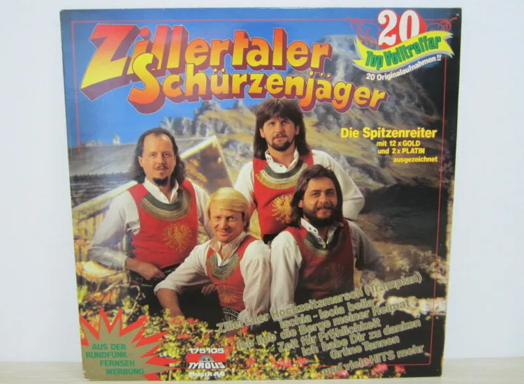 LP / ZILLERTALER SCHÜRZENJÄGER / AUSTRIA / RARITÄT / 1988 / ansehen