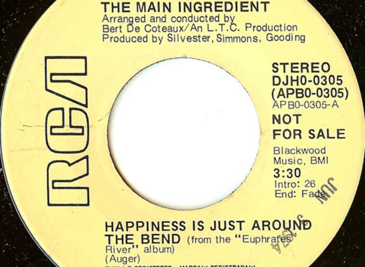 "The Main Ingredient - Happiness Is Just Around The Bend (7"", Single, Mono, Promo)" ansehen