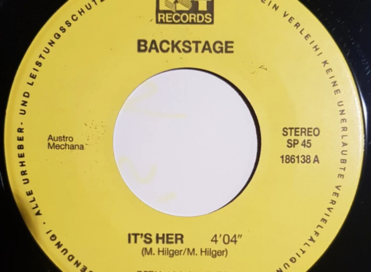 "Backstage (4) - It's Her (7"", Single)" ansehen