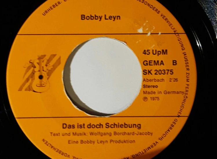 "Bobby Leyn - Wir Sind Nur Einmal Jung (7"")" ansehen