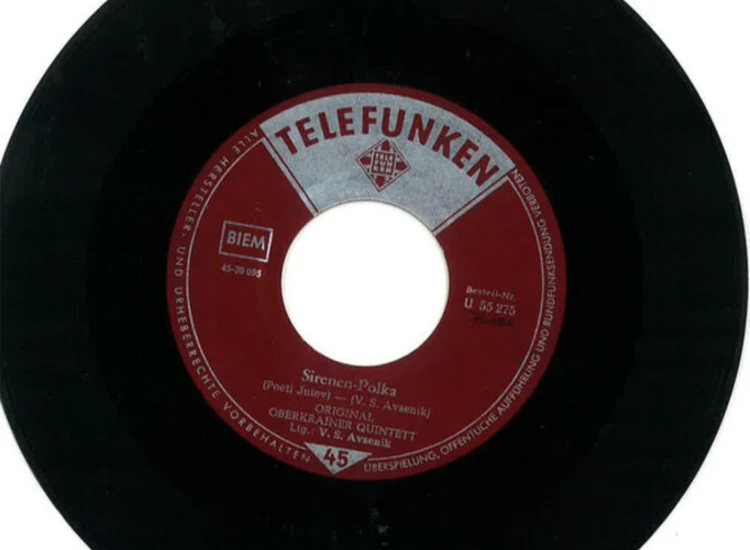 "Slavko Avsenik Und Seine Original Oberkrainer - Sirenen Polka (7"", Single)" ansehen