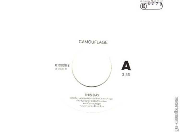 "Camouflage - This Day (7"", S/Sided, Single, Promo)" ansehen