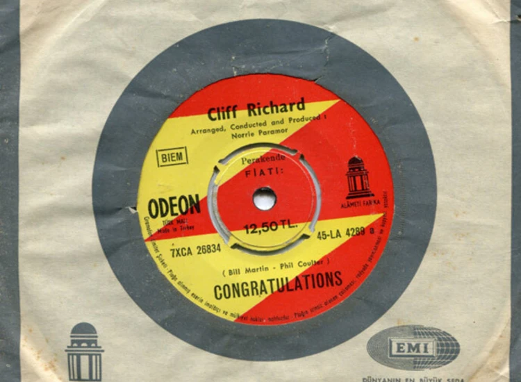 "Cliff Richard - Congratulations (7"", Single)" ansehen